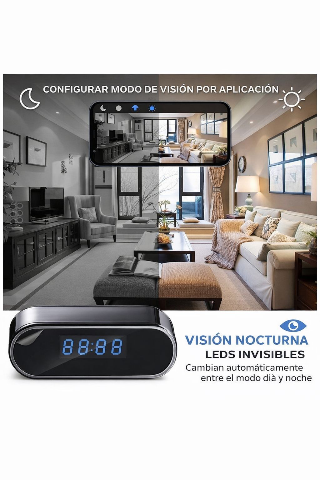 DTK12T Camara espia tipo reloj v380